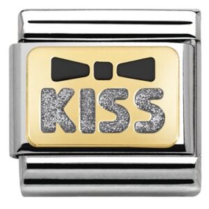 Nomination Glitter Nights Black & Silver Kiss Allure
