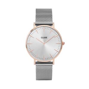 CLUSE L. a. Bohème Rose Gold & Silver Mesh Watch – Rose Gold & Silver