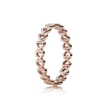 Pandora Connected Love Rose Gold Ring - 50