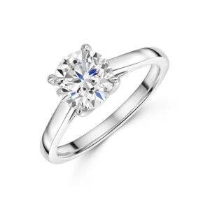 Platinum Lab Grown 1.50ct Spherical Good Diamond Solitaire
