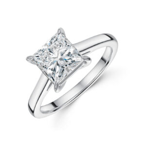Platinum Princess Minimize 2.00ct Lab Grown Diamond Solitaire