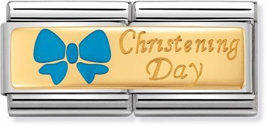 Nomination Blue Christening Day Double Allure