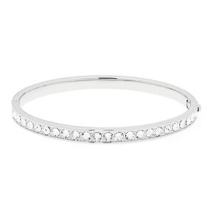 Ted Baker Clemara Hinge Crystal Silver Bangle