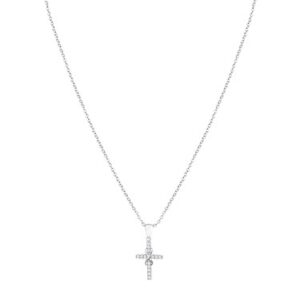 Argento Silver Crystal Go Necklace – 43cm