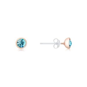 Karma Rose Gold March Stud Earrings – Rose Gold