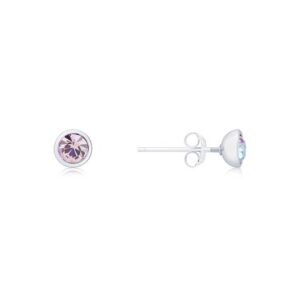 Karma Silver December Stud Earrings