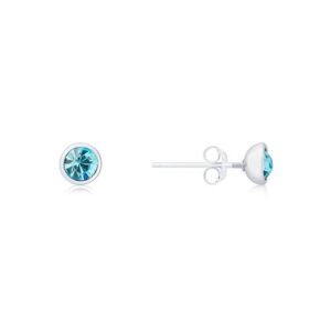 Karma Silver March Stud Earrings