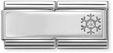 Nomination Silver shine Double Snowflake Appeal