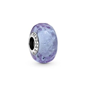 Pandora Wavy Lavender Murano Glass Appeal – Silver