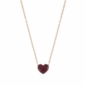 Nomination Rose Gold & Crimson Crystal Center Easychic Necklace – 46cm
