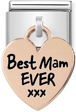 Nomination Rose Gold Very best Mam Ever Middle Allure