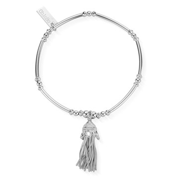ChloBo Silver Didi Tassel Bracelet - Silver
