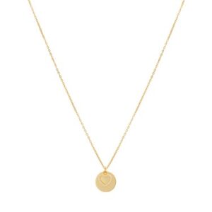 Argento Gold Heart Coin Necklace – 45cm
