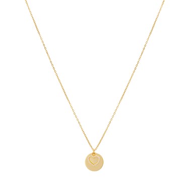 Argento Gold Heart Coin Necklace - 45cm