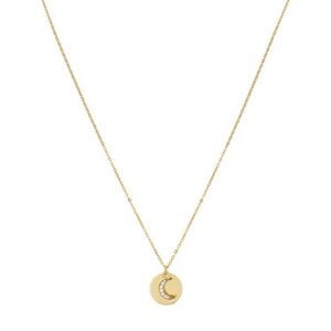 Argento Gold Moon Coin Necklace – 45cm
