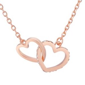 August Woods Rose Gold Heart Link Necklace – Rose Gold