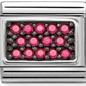 Nomination Pink Crystal Pavé Charm