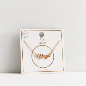 Gold Virgo Megastar Signal Necklace New Glance