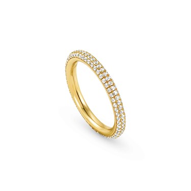 Nomination Unending Gold Crystal Band Ring Measurement 55 - Ring Measurement 55