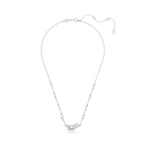 Swarovski Gema Silver Flower Necklace – Adjustable