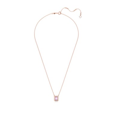 Swarovski Millenia Rose Gold + Purple Octagon Necklace - Adjustable