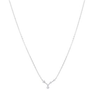 Argento Silver Most cancers Constellation Necklace – Silver