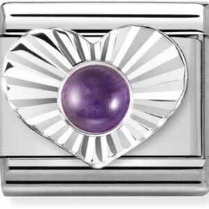 Nomination Silver Amethyst Middle Appeal