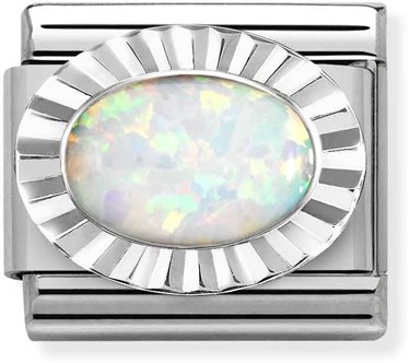 Nomination Silver White Opal Allure