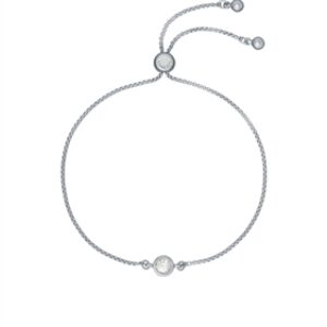 Ted Baker Silver Crystal Pull Chain Bracelet – 20cm