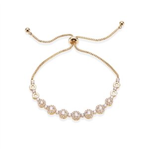 August Woods Crystal Cluster Pull Bracelet – Adjustable