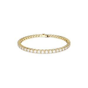 Swarovski Matrix Gold Spherical Tennis Bracelet – 16.5cm