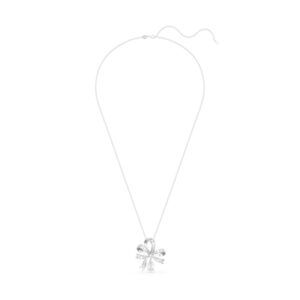 Swarovski Volta Silver Long Bow Necklace – 75cm