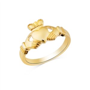 Argento Gold Claddagh Ring – Ring Measurement 48 Gold