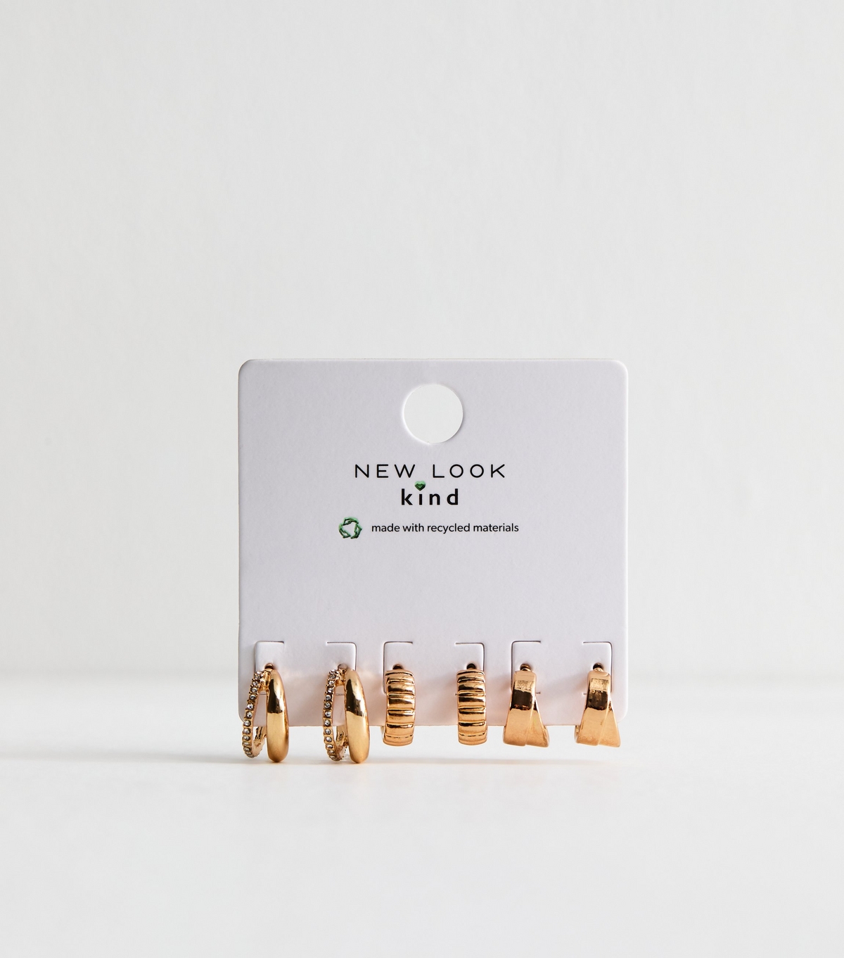 Pack Of three Gold Tone Earrings New Glance