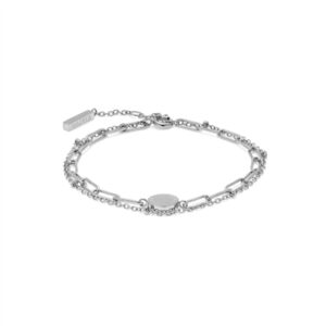 Olivia Burton Vintage Phantasm Silver Stacking Bracelet – 18cm