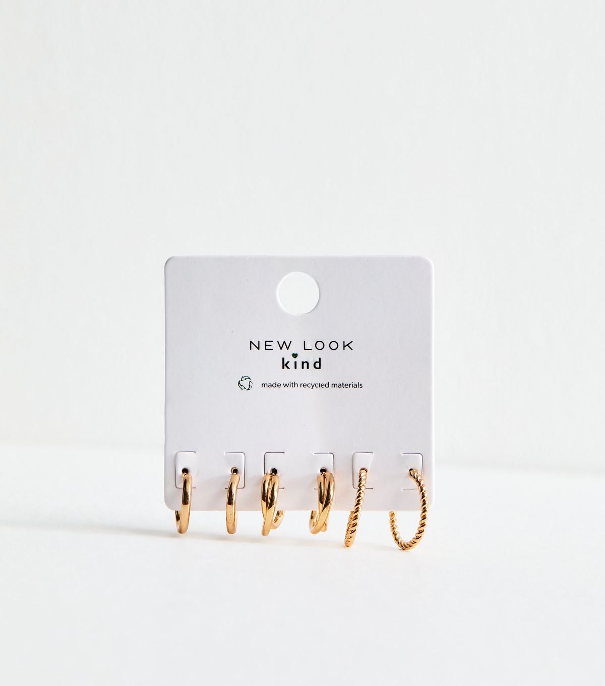 Pack Of three Gold Tone Hoop Earrings New Glance