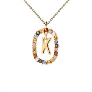 PDPAOLA Letter Necklace – Letter Ok
