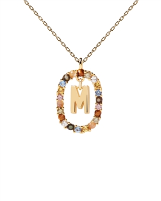 PDPAOLA Letter Necklace - Letter M