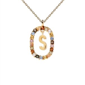PDPAOLA Letter Necklace – Letter S
