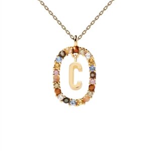 PDPAOLA Letter Necklace – Letter C