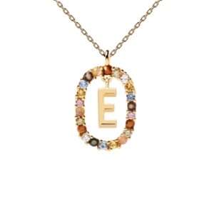 PDPAOLA Letter Necklace – Letter E