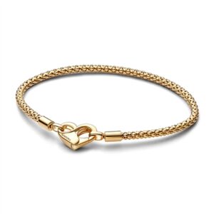 Pandora Moments Gold Studded Chain Bracelet – 18cm