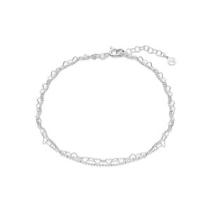 Argento Silver Middle Chain Anklet – Silver