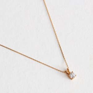 Gold Tone Diamanté Circle Pendant Necklace New Glance