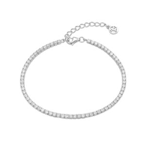 Argento Silver Transparent Tennis Bracelet – Silver