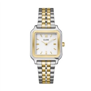 CLUSE Gracieuse Bicolour Sq. Watch – Gold