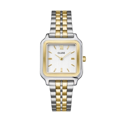 CLUSE Gracieuse Bicolour Sq. Watch - Gold