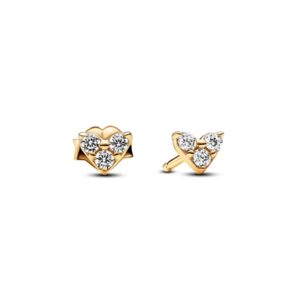Pandora Triple Stone Center Stud Earrings