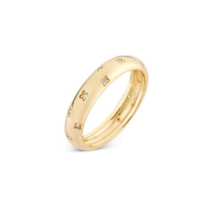 Argento Gold Galaxy Superstar Band Ring – Ring Measurement 56 Gold