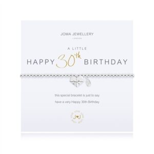 Joma A Little Satisfied thirtieth Birthday Bracelet – Adjustable